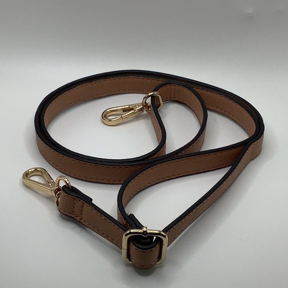 Brown vegan leather replacement purse strap